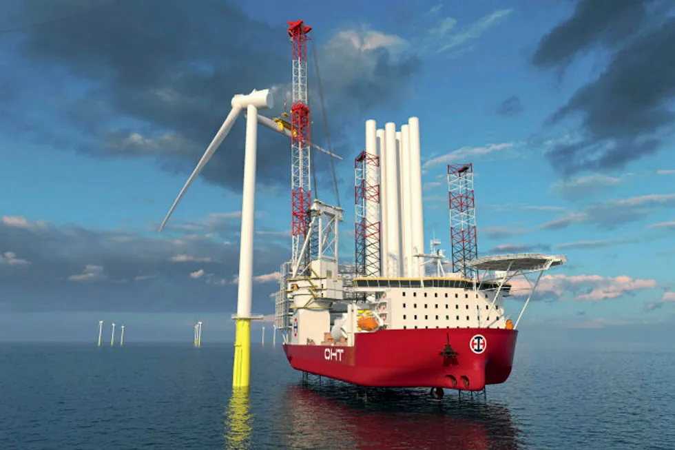 Deal: artist's impression of the Vind 1 offshore wind vessel