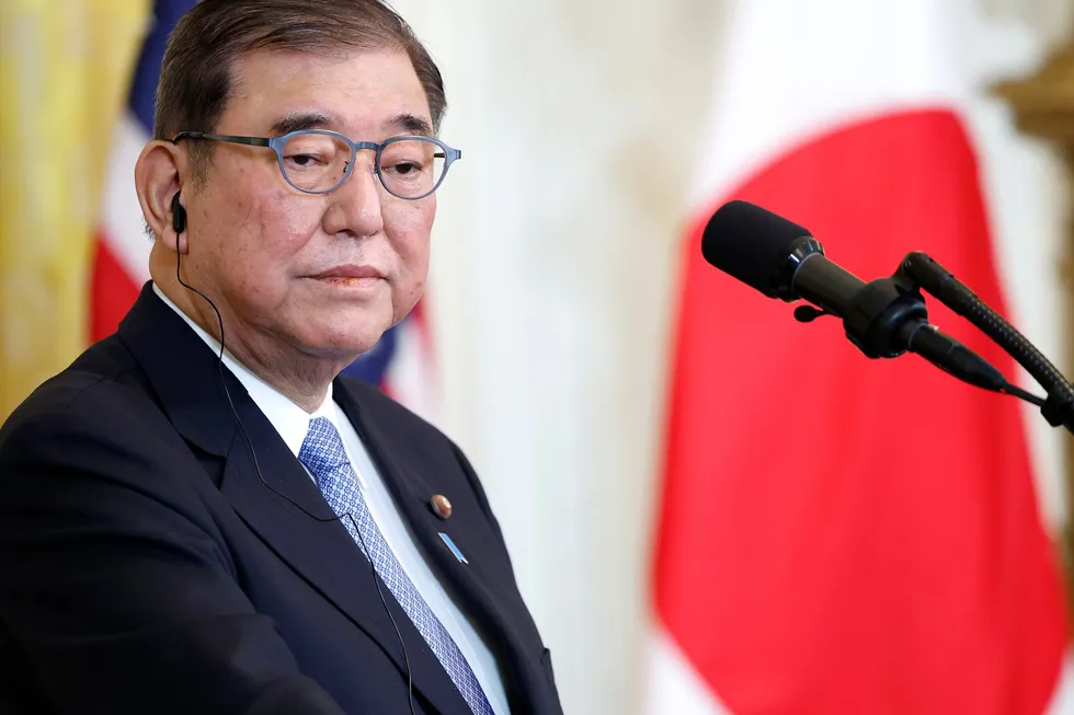Japanese Prime Minister Shigeru Ishiba