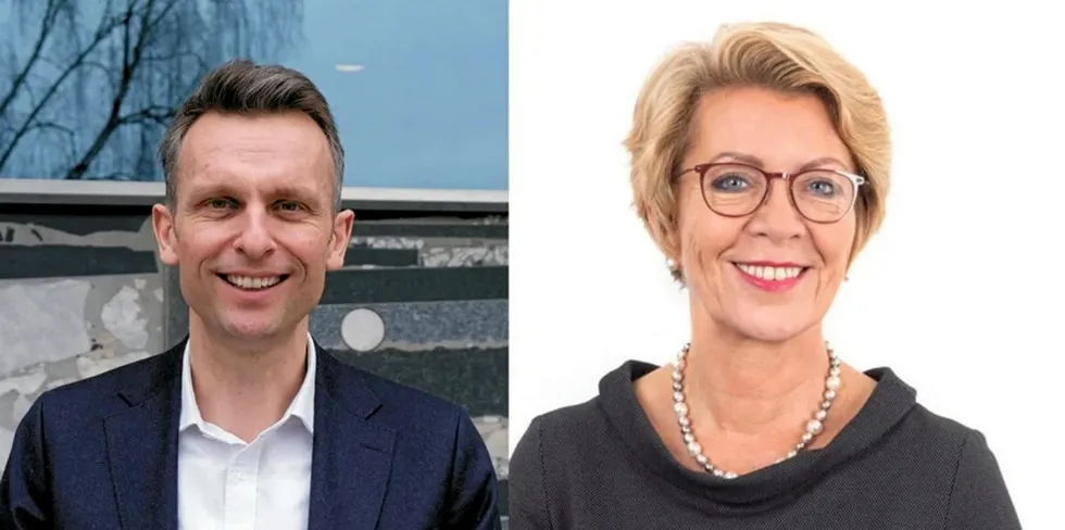 Energi Norge-sjef Knut Kroepelien og Norwea-sjef Åslaug Haga har funnet tonen.