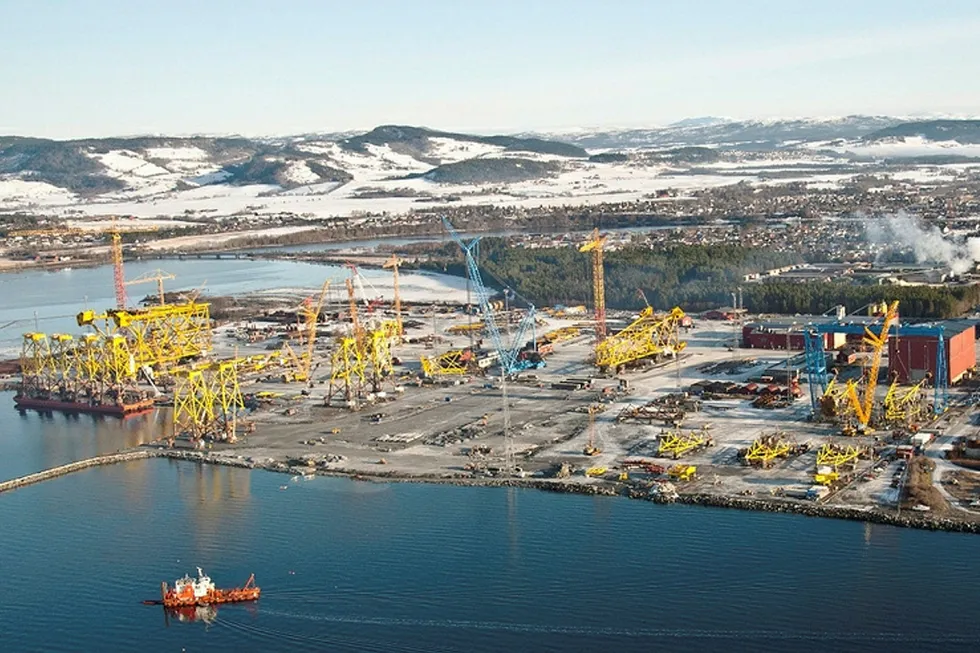 Kvaerner Verdal yard, Norway . .