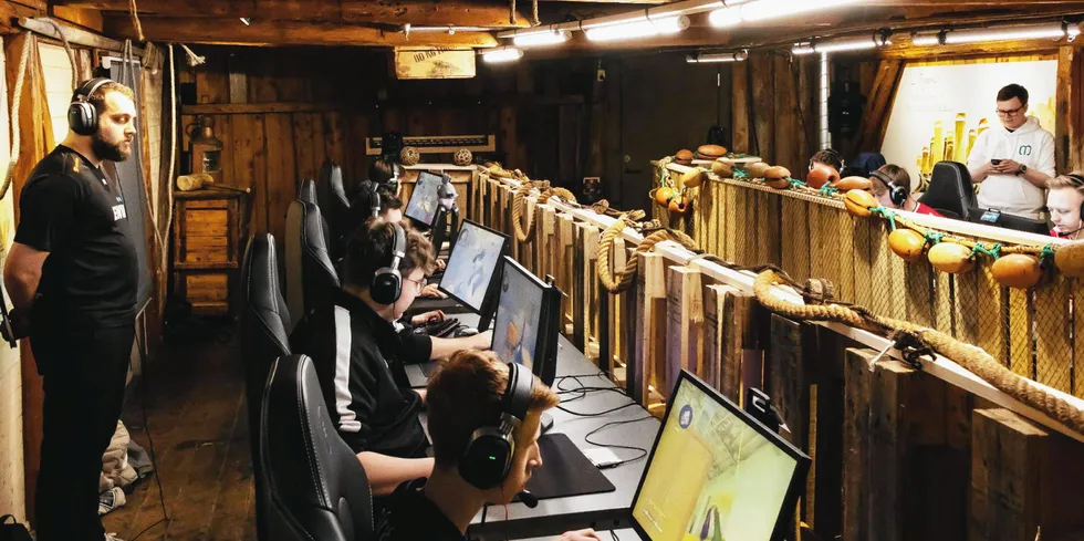 Slik så det ut da MistGames ble arrangert i Lofoten. Her deltok Eidsiva Energi.