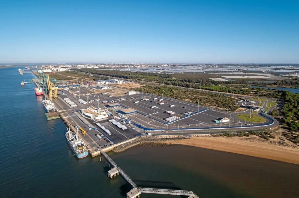 Port of Huelva.