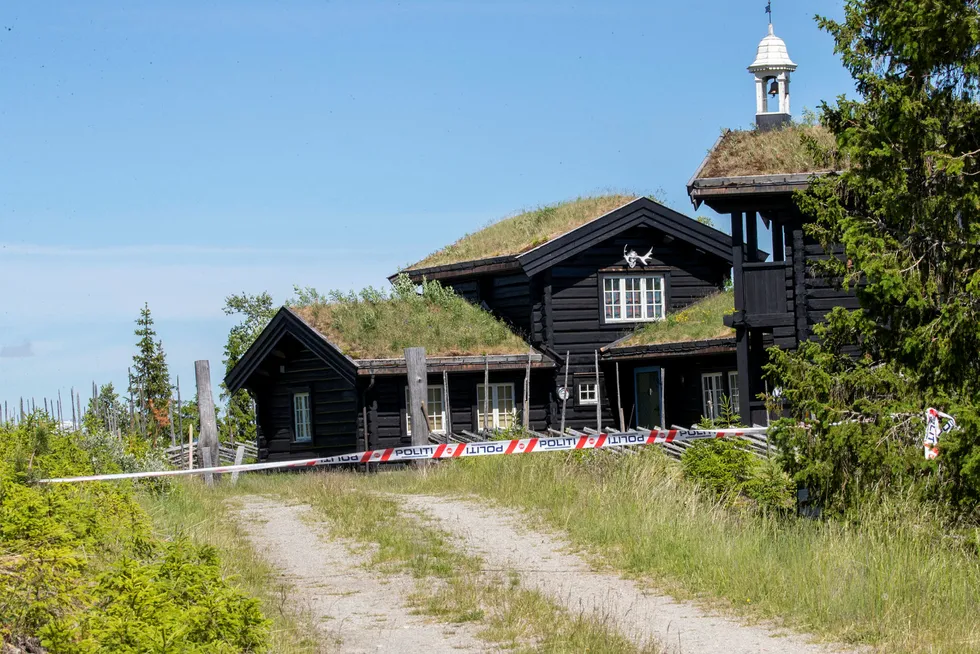 Hytta til Tom Hagen og familien på Kvitfjell.