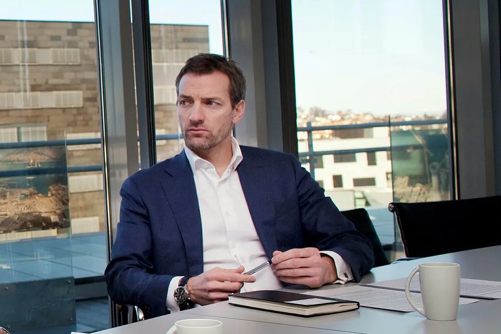 William Wittusen i HitecVision-eide Asset Buyout Partners kjøper Norges største oljebase på Mongstad av EQT for rundt 4 milliarder kroner. Foto: Tomas Alf Larsen