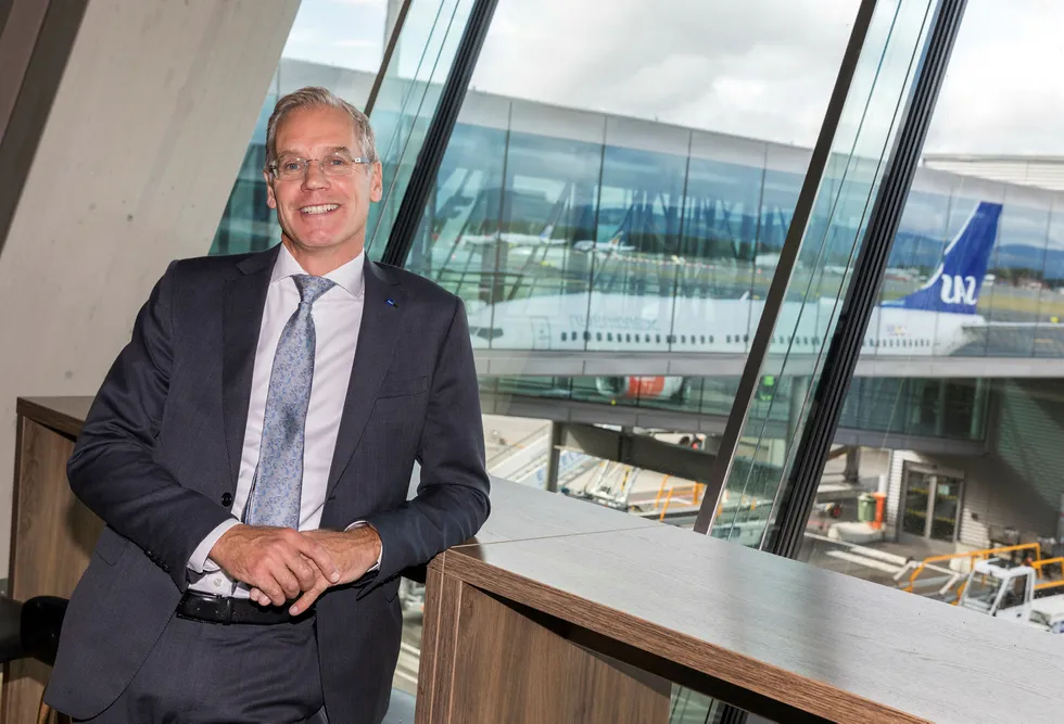 SAS-sjef Rickard Gustafson, her fotografert på Gardermoen.