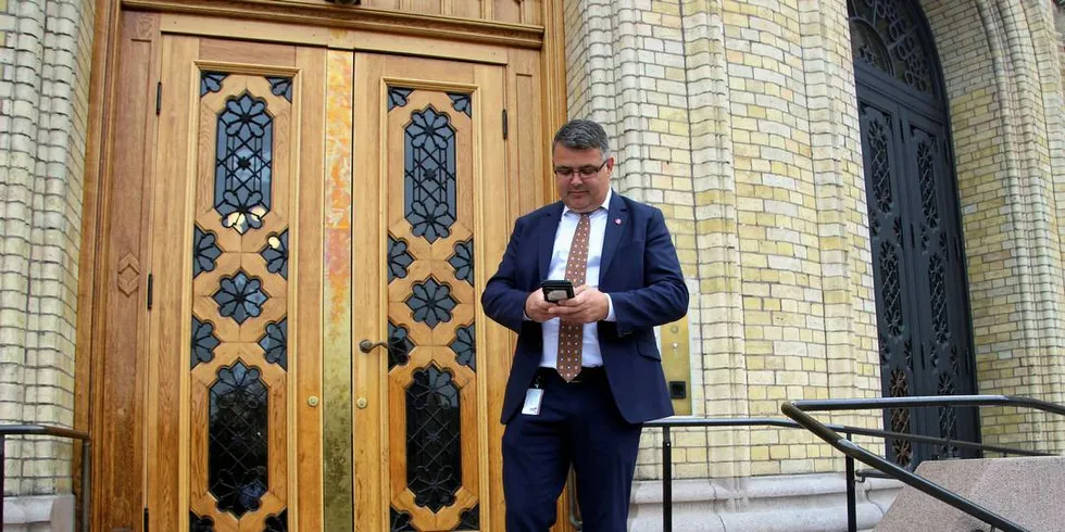 Tastet feil: Kjell-Børge Freiberg, Frps fiskeripolitiske talsmannFoto: Anders Furuset