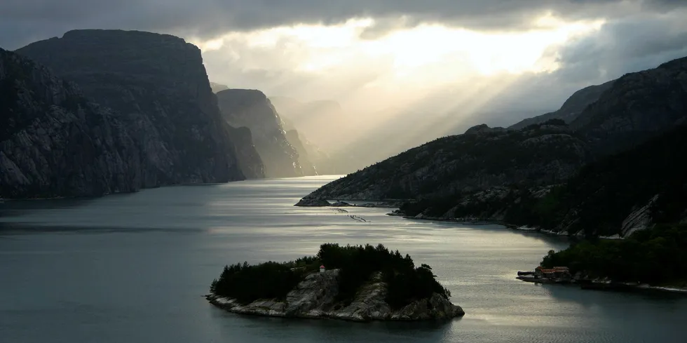 Fjord i Rogaland.