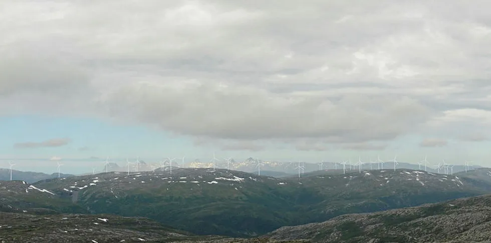 Øyfjellet vindkraftverk. Øyfjellet vindkraftverk.