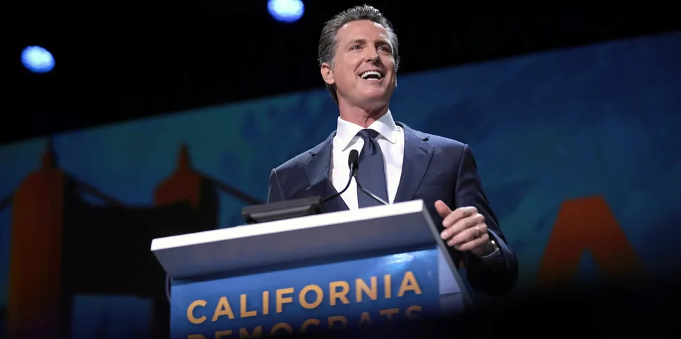 . California Governor Gavin Newsom.