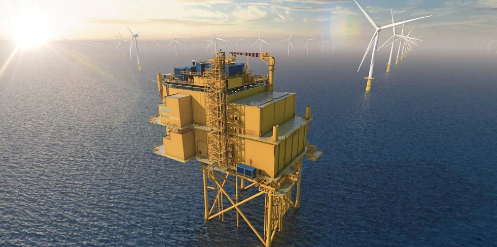Siemens Energy er blant et knippe aktører som kan levere omformerstasjoner av den typen som er nødvendig på Sørlige Nordsjø II. Siemens Energy leverer blant annet HVDC-omformerstasjonen til den planlagte havvindparken Sunrise Wind utenfor New York, 161 kilometer fra land, i samarbeid med Aker Solutions. Sunrise Wind bygges av Ørsted og Eversource.