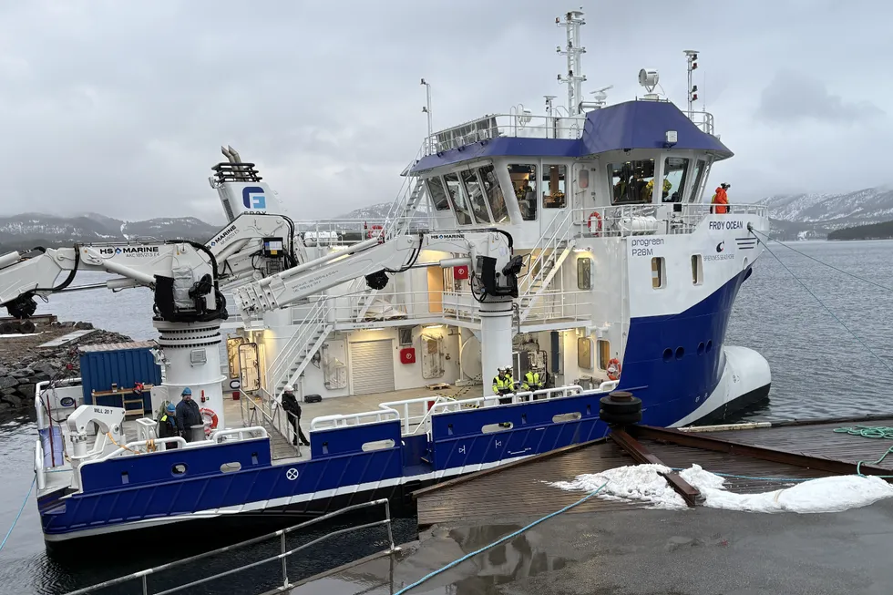 Frøys nye arbeidsbåt «Frøy Ocean».