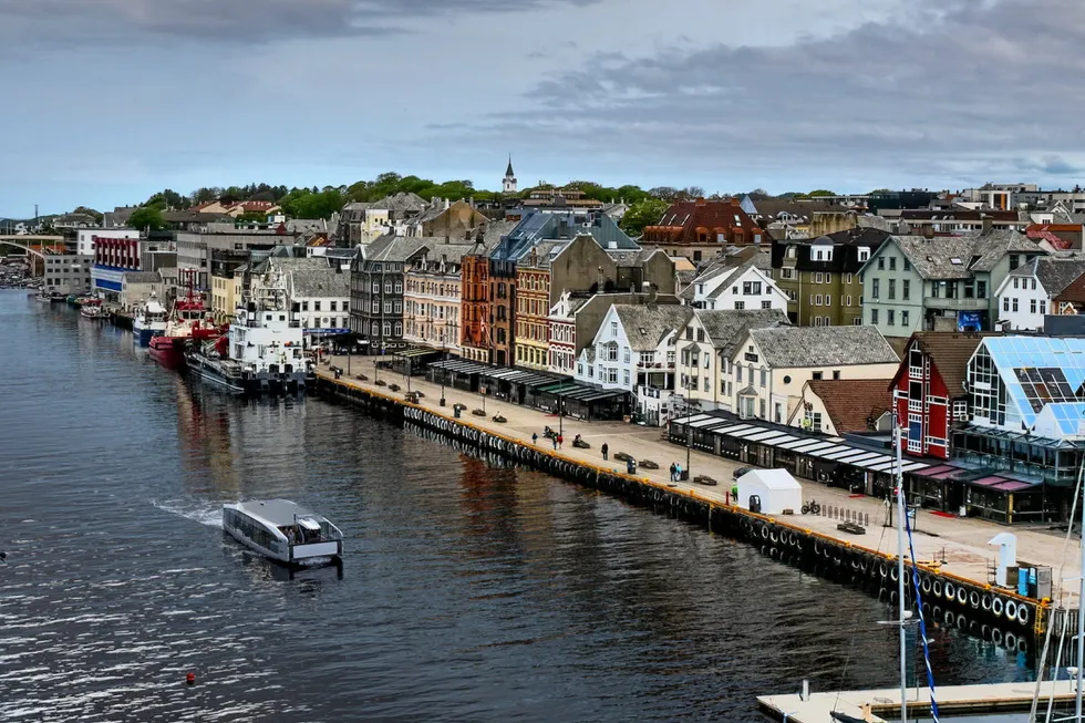 Et av de autonome fartøyene Hyke skal samarbeide med Remota om, blir å finne i Haugesund.