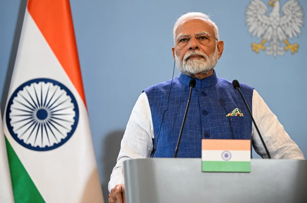 Narendra Modi, prime minister of India.