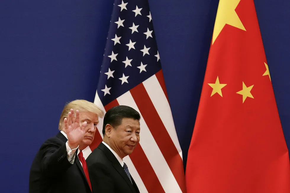 Loggerheads: tensions rose between the US and China over Covid-19 outbreak