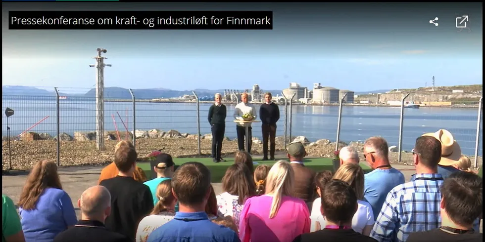 Regjeringen presenterte tirsdag planene for kraftutbygging i Finnmark.