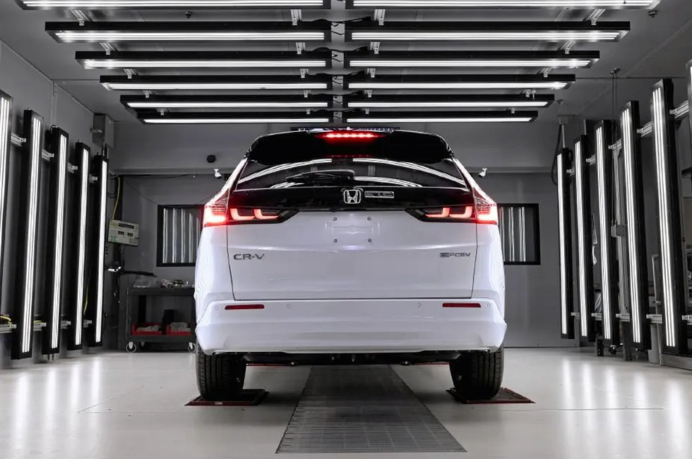 Production has started in Ohio of Honda's new CR-V e:FCEV hydrogen plug-in hybrid.