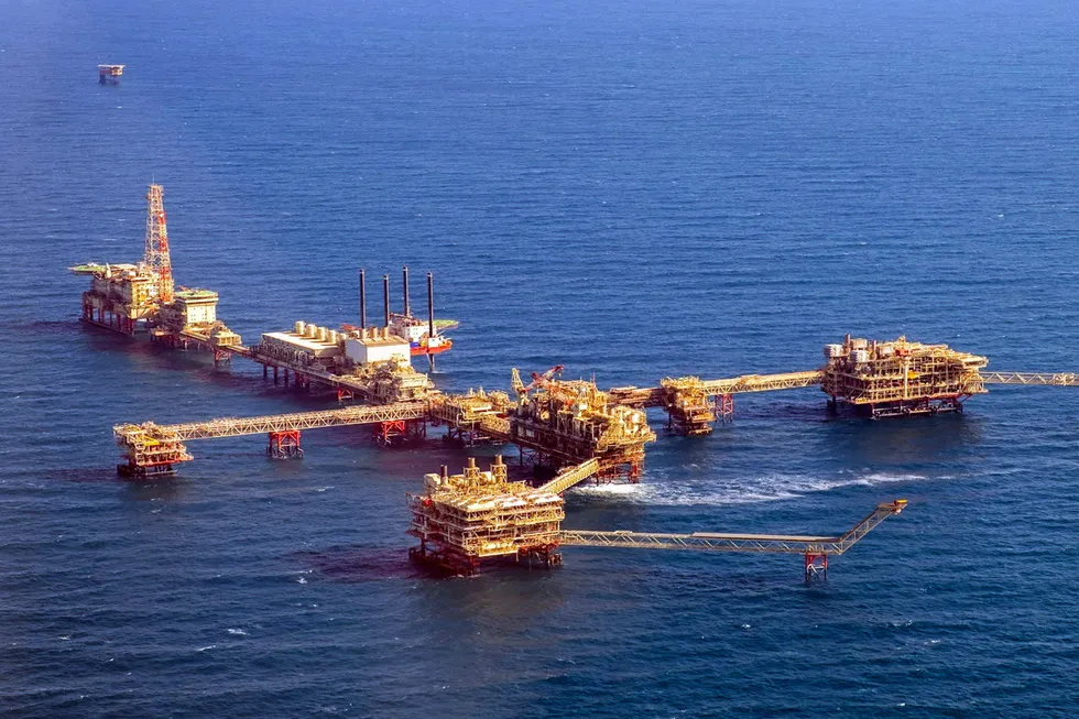 An Adnoc offshore installation.