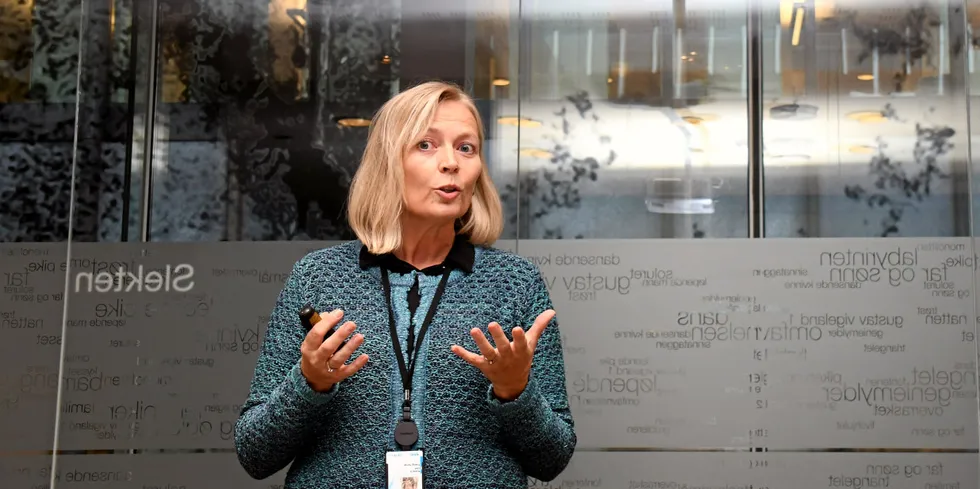 Kalkulator: Kristin Lind i Energi Norge forteller at forskjellene i nettleien til en eldre og ny enebolig kan være 10.000 kroner årlig. – Men nettselskapet tjener bare 800 kroner mer på huset med mest uttak, sier hun.