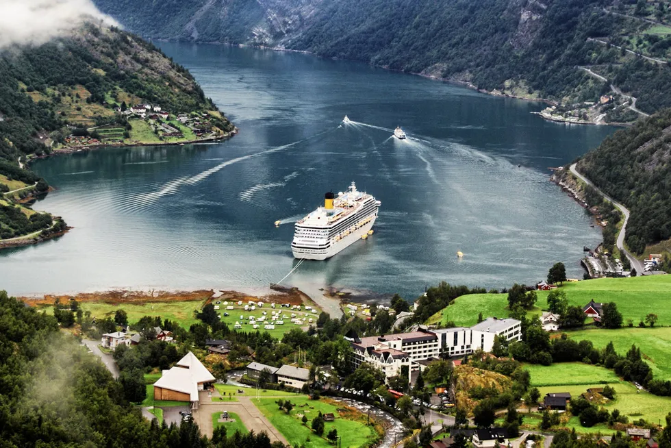 Geiranger er en av de desidert mest populære cruistedestinasjonene for utenlandske selskap.