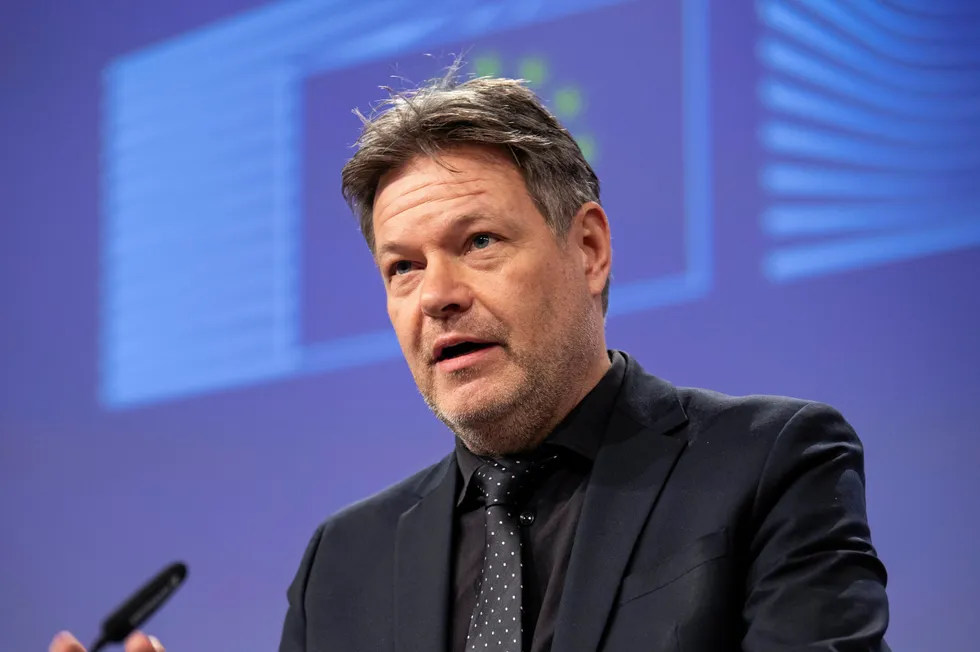 Robert Habeck, Germany's federal minister for economics and climate protection.