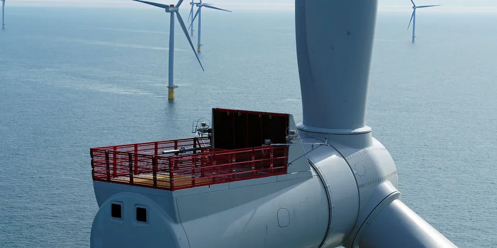 A Siemens Gamesa 6MW turbine off the UK.