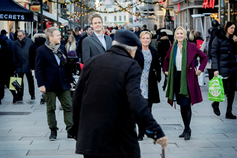 DNs privatøkonomipanel råder alle å få oversikt over pensjonen sin i 2017. Fra venstre er norgessjef Anders Skar i Nordnet, kredittsjef Endre Jo Reite i Sparebank 1 SMN, Alexandra Plahte, leder for pensjon i Gabler, Steenberg & Plahte og administrerende direktør Randi Marjamaa i Nordea Liv.