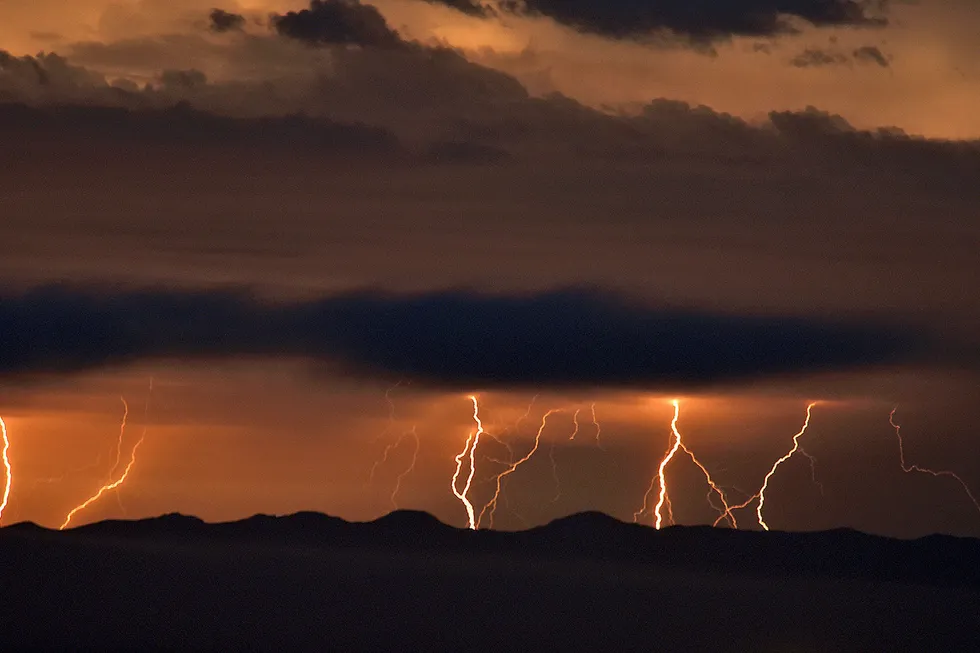 Lightning strike: leads to flaring in Permian