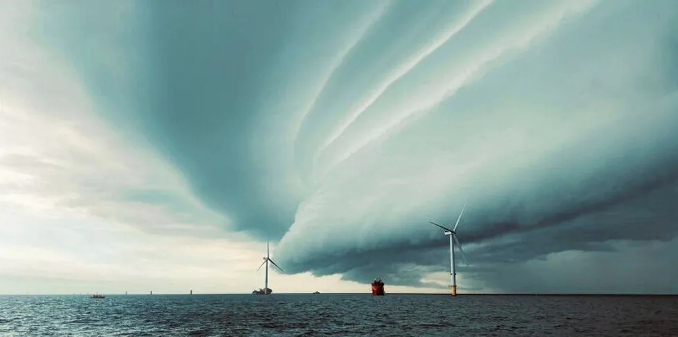 Vestas turbines at Triton Knoll offshore wind farm off UK