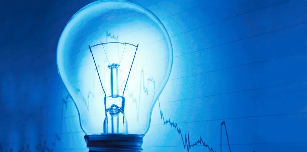 Spot mandag: Opp 15,85 euro til 87,54 euro/MWh