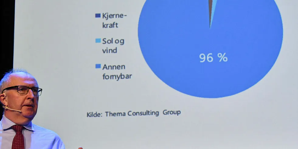 MANER TIL HANDLING: Arvid Moss mener Norges konkurransefordel med stor andel fornybar energi må utnyttes – nå.