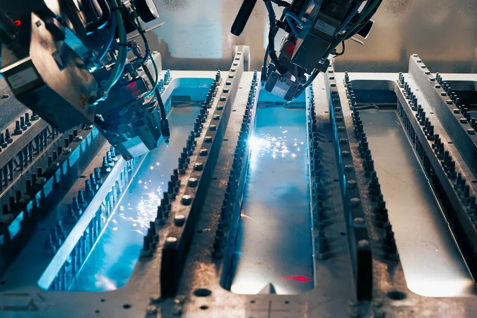 Steel auto parts production at a Kirchhoff facility.