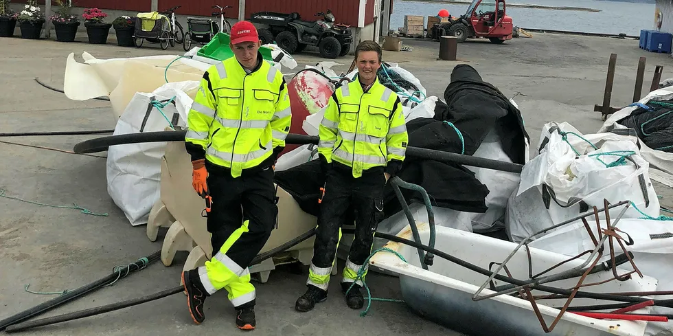 Strandrydderne hos Kvarøy i 2018: Ole Noris Tjelta (t.v.) og Tord Pedersen.