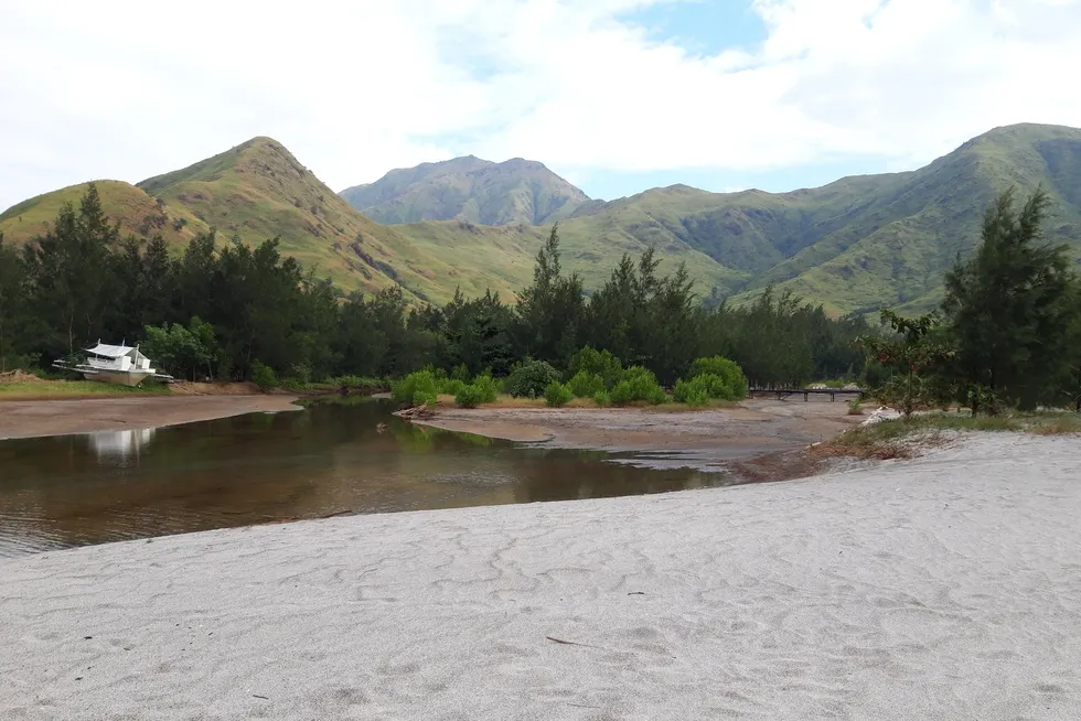 A view of the Nagsasa area of the Zambales region on Luzon island, Philippines