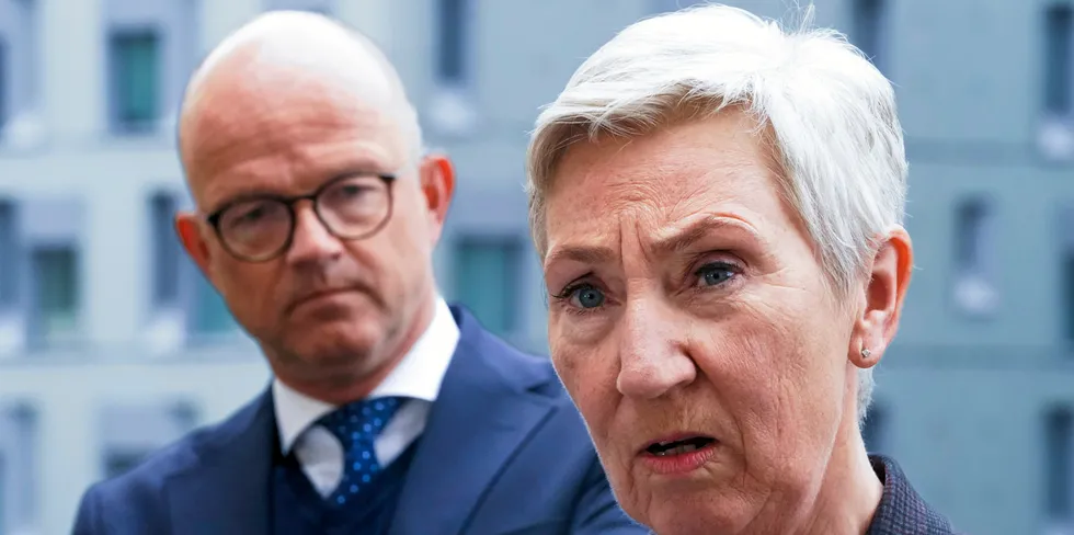 NHOs administrerende direktør Ole Erik Almlid og LO-leder Peggy Hessen Følsvik har et klart råd til regjeringen: Sats på hydrogen.