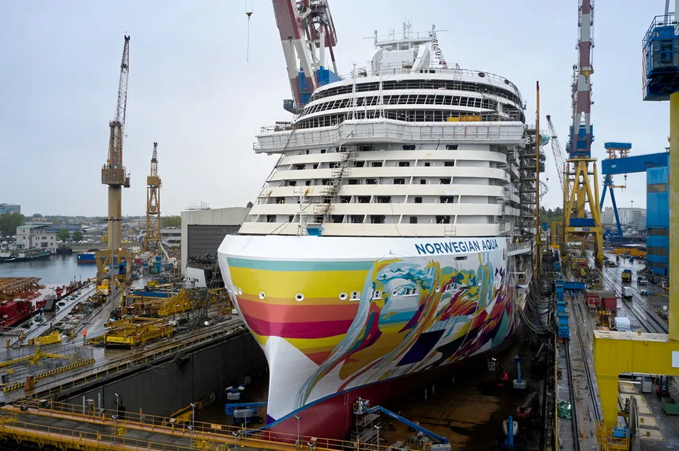 Fincantieri-bygde «Norwegian Aqua».