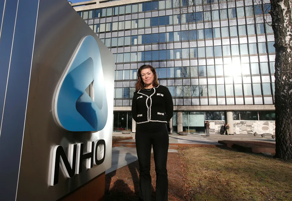 Kristin Skogen Lund, administrerende direktør, NHO utenfor Næringslivets Hus. Foto: Ruud, Vidar
