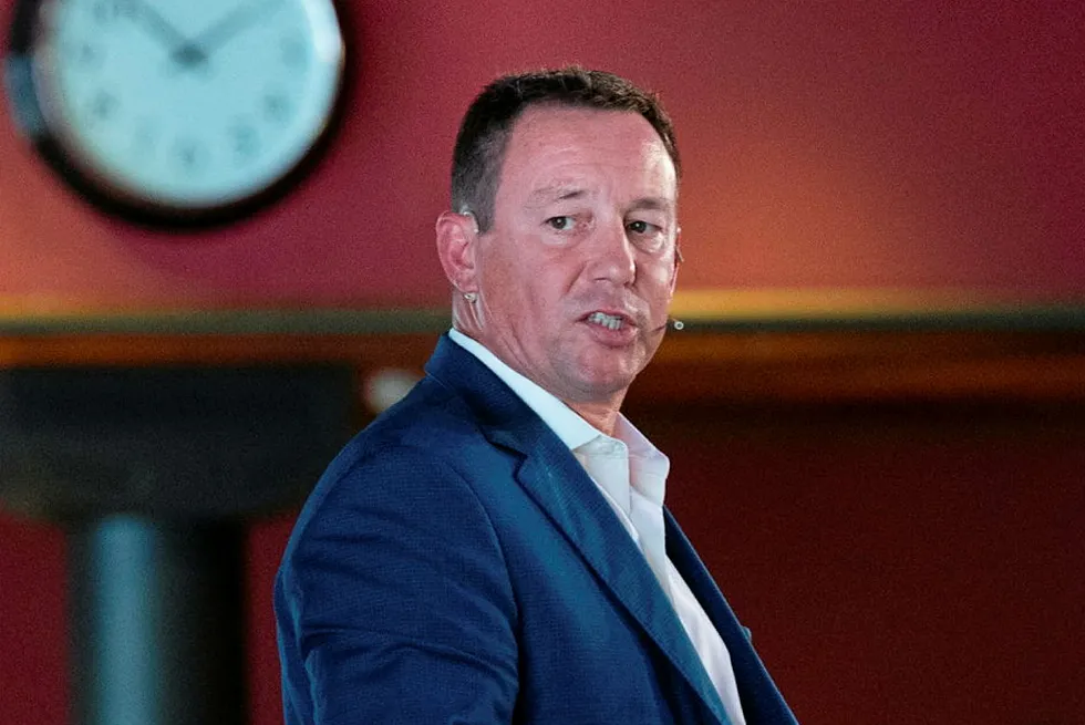 No rush: Keelan Adamson, chief operating officer of Transocean