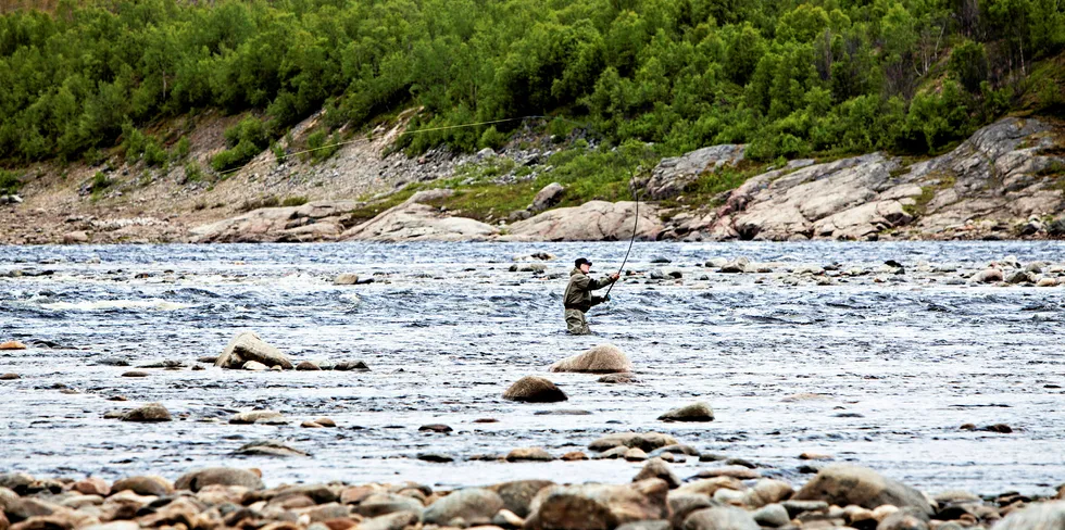 Illustrasjonsbilde fra Tana-elven i Finnmark.