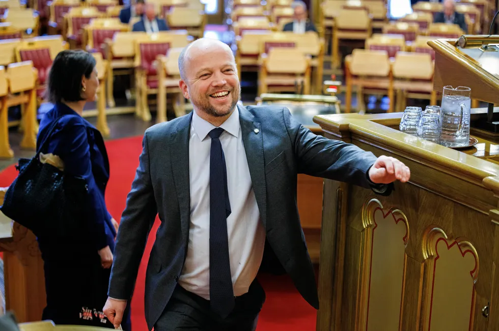 Trygve Slagsvold Vedum i Stortingets spørretime ved en annen anledning.