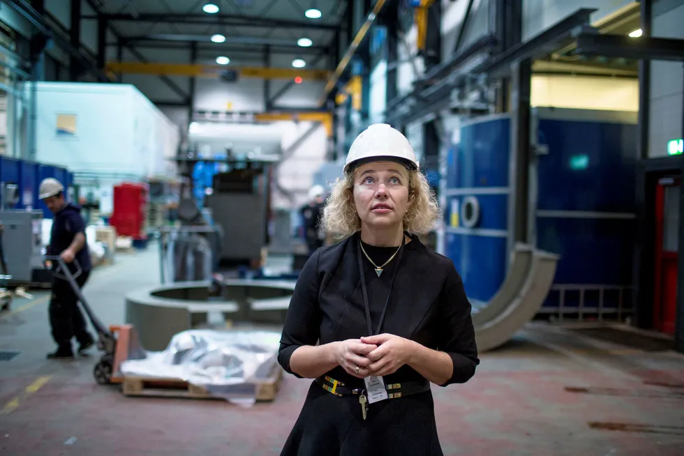 Linn Cecilie Moholt slutter som administrerende direktør i familiebedriften Karsten Moholt as etter åtte år. Foto: Eivind Senneset Foto: Eivind Senneset
