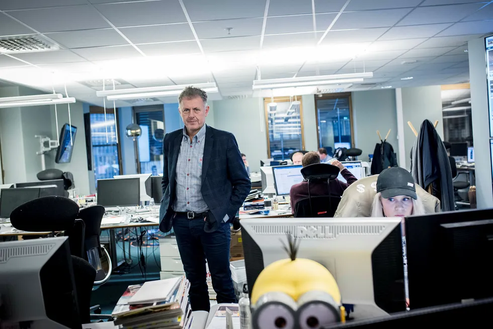 Gunnar Stavrum og Nettavisen kan bare registrere at folk som ønsket å annonsere hos dem har sendt pengene sine til svindlere. Foto: Skjalg Bøhmer Vold