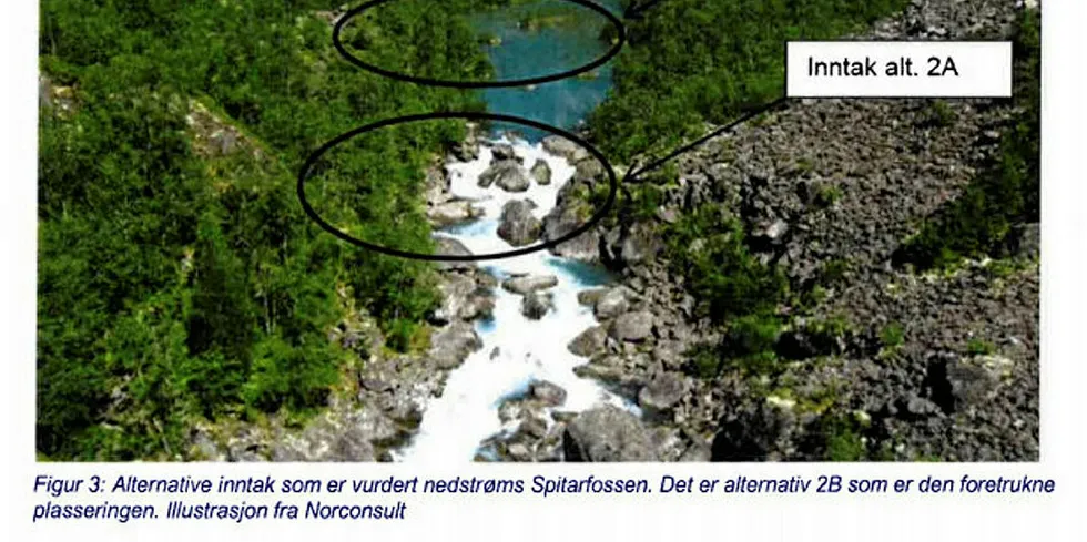 Endret inntak til Øyane kraftverk gjorde at Hydro Aluminium fikk konsesjon fra olje- og energidepartementet.