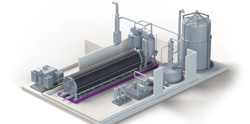 A Nel alkaline electrolysis system.