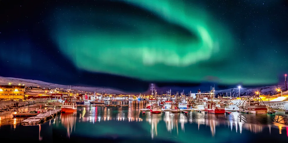 Prisområde NO4, her representert med Båtsfjord i Finnmark, opplevde mandag store bevegelser i regulerkraftmarkedet.