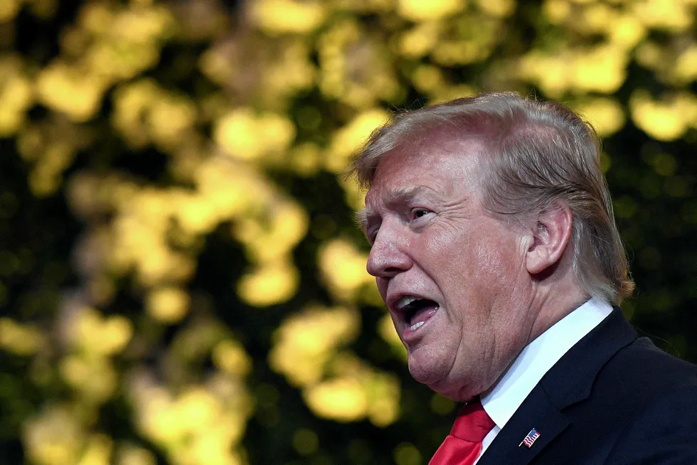 Setback: US President Donald Trump