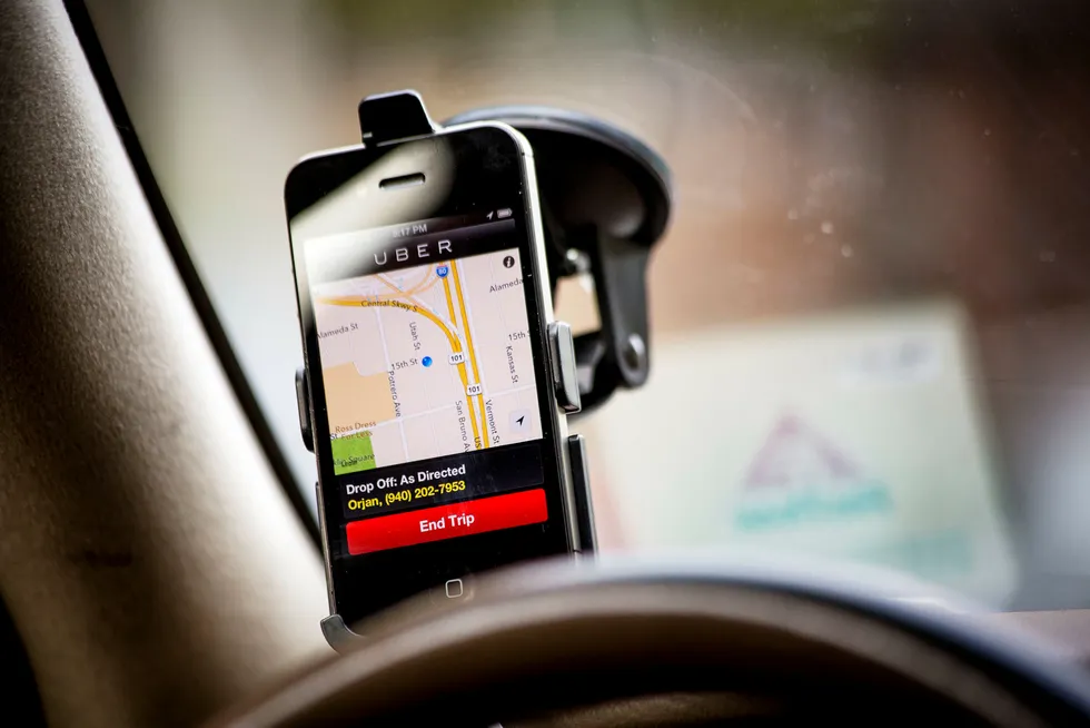 Det er merkelig at Taxiforbundet ikke ser de store utfordringene næringen står ovenfor, skriver artikkelforfatteren. Fra en Uber i San Francisco, California, USA. Foto: Orjan F. Ellingvag
