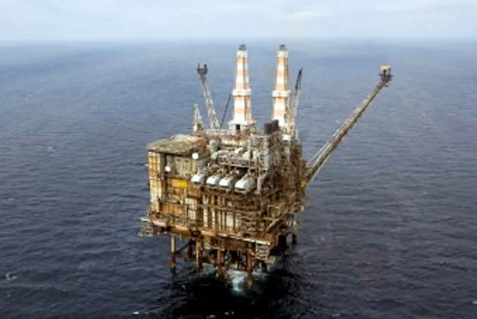 On the way out: Brae Alpha platform in UK North Sea