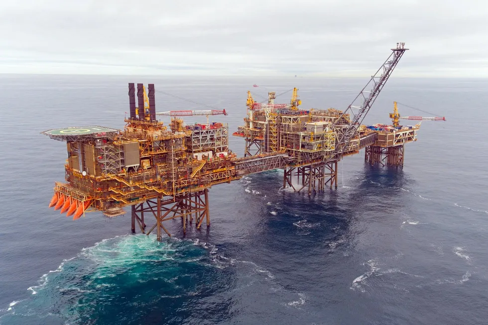 CNOOC Ltd's Buzzard field offshore the UK.