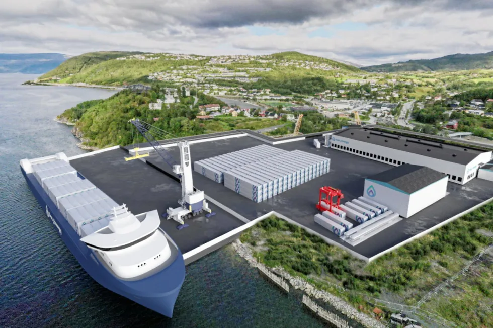 Gen2 Energy sin tomt på Nesbruket, som er et av flere industriområder der selskapet vil produsere grønt hydrogen.