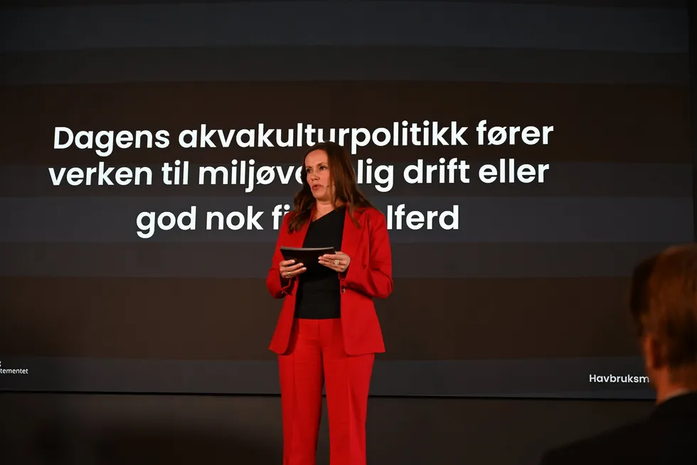 Marianne Sivertsen Næss (Ap) la fram Havbruksmeldingen i Bergen torsdag. Fredag har Intrafish snakket med flere oppdrettere om deres umiddelbare reaksjoner.